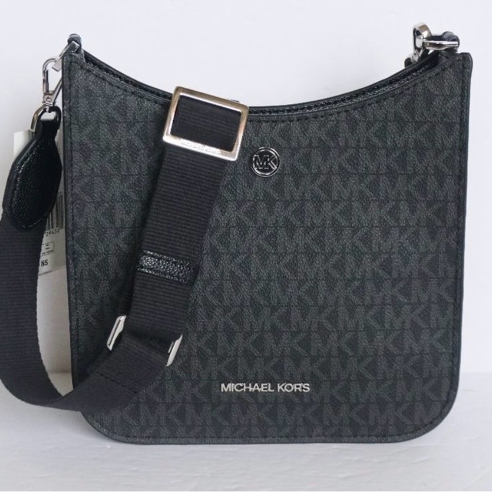 Michael Kors Briley MK Signature Small Crossbody Bag Black